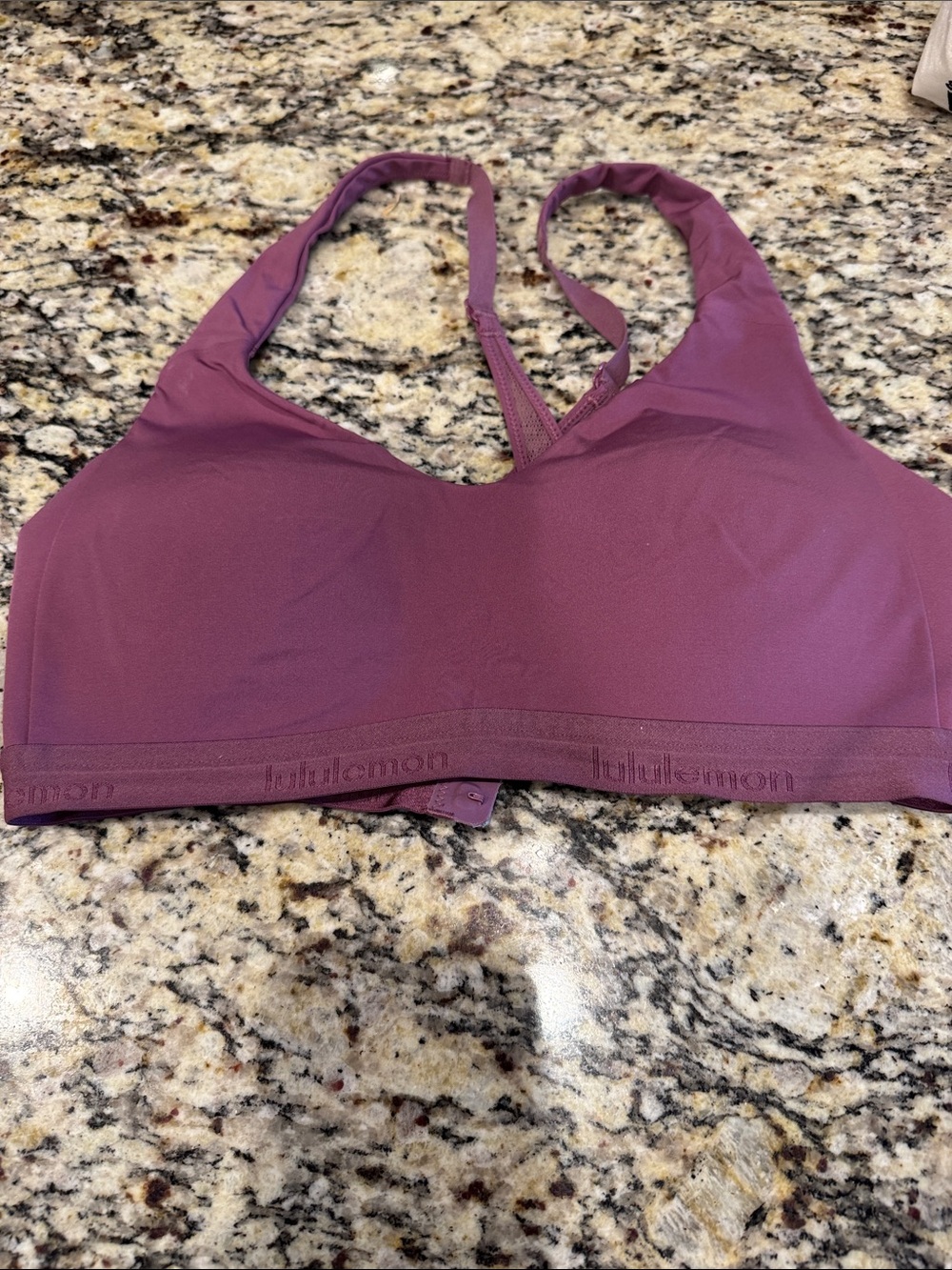 lululemon Marv, purple halter sports bra size 34C excellent condition